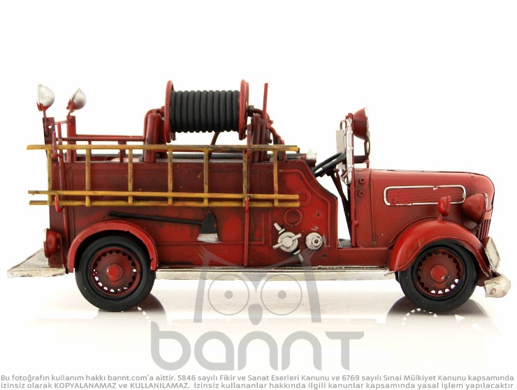 Retro Fire Truck (Büyük Boy) Retro Fire Truck (Büyük Boy)