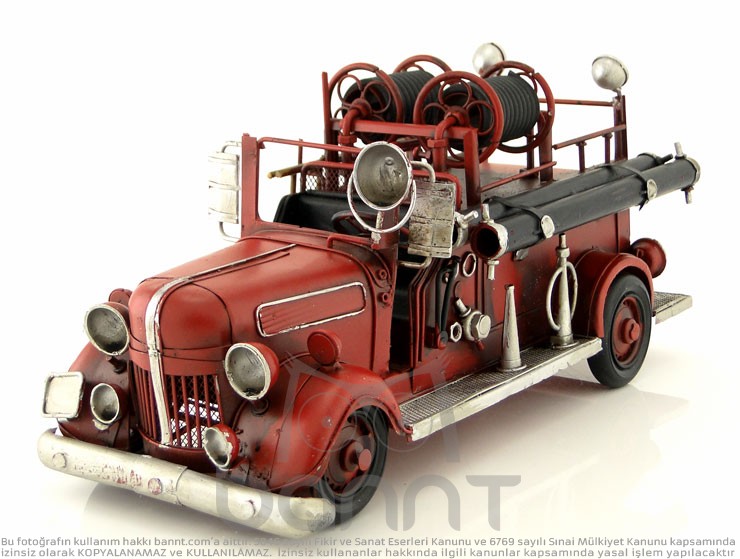 Retro Fire Truck (Büyük Boy) Retro Fire Truck (Büyük Boy)