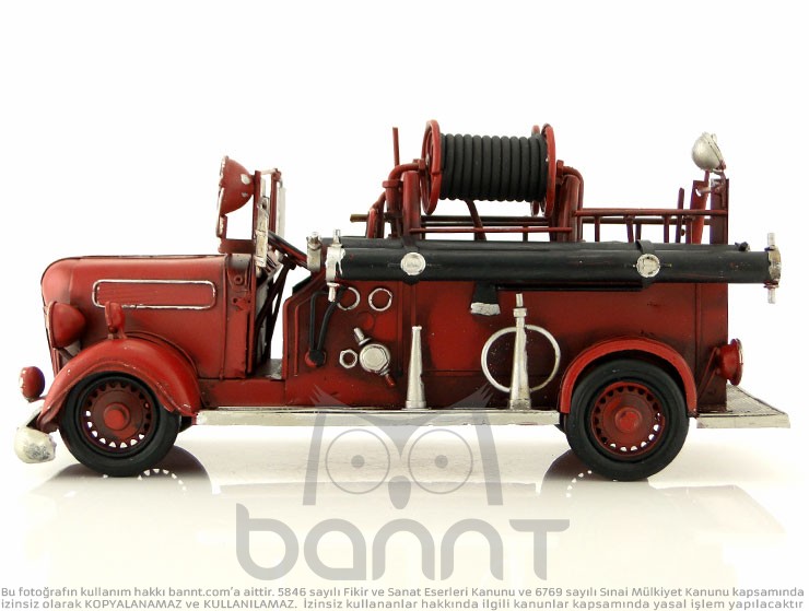 Retro Fire Truck (Büyük Boy) Retro Fire Truck (Büyük Boy)