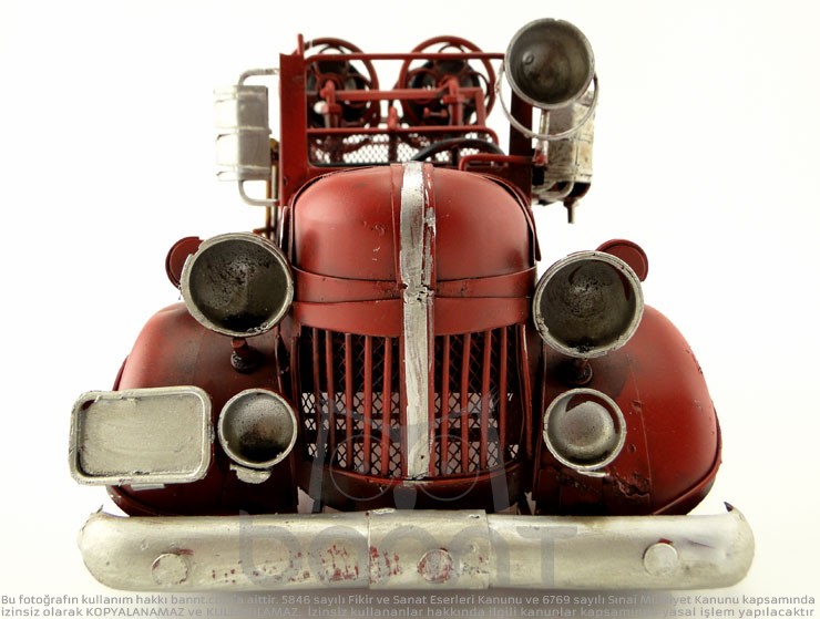 Retro Fire Truck (Büyük Boy) Retro Fire Truck (Büyük Boy)