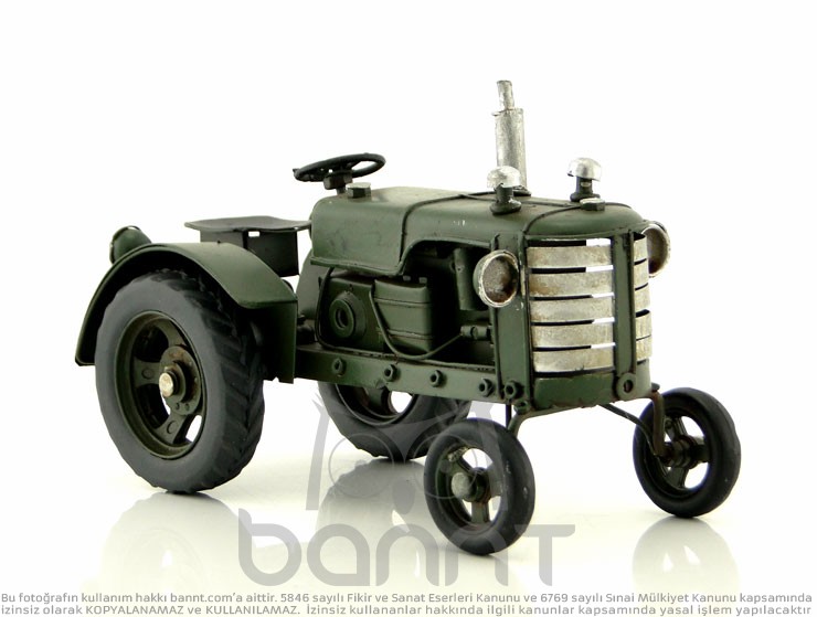 Metal Model Traktör (Yeşil)