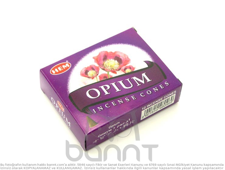 Opium Haşhaş Konik Tütsü
