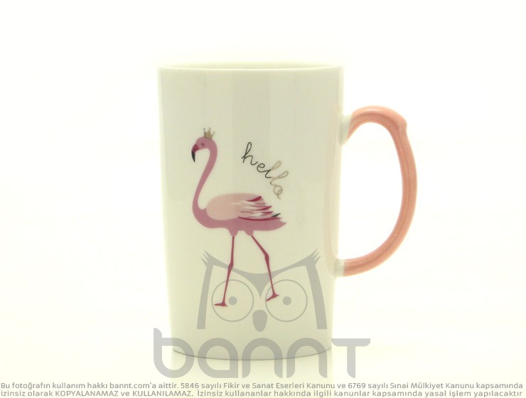 Flamingo Pipetli Kupa Bardak