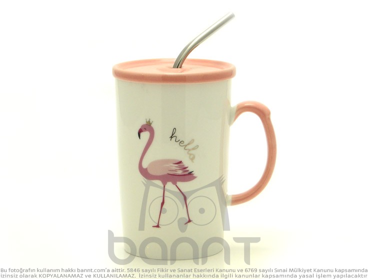 Flamingo Pipetli Kupa Bardak