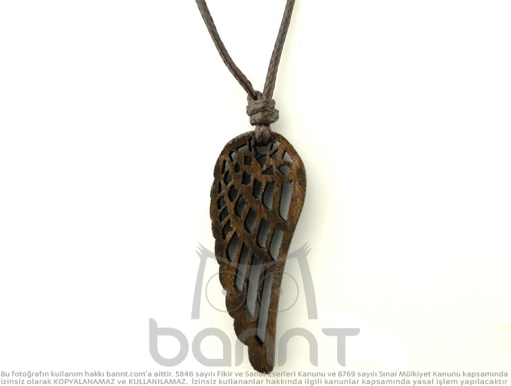 Angel Ahşap Kolye