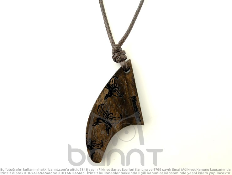 Fin Butterfly Ahşap Kolye Fin Butterfly Ahşap Kolye