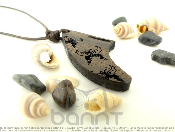 Fin Butterfly Ahşap Kolye Fin Butterfly Ahşap Kolye