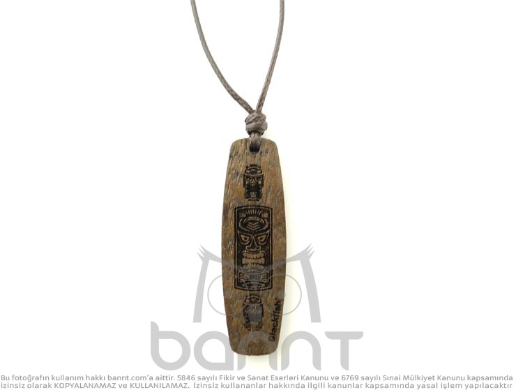 Snowboard Ethnic Ahşap Kolye Snowboard Ethnic Ahşap Kolye