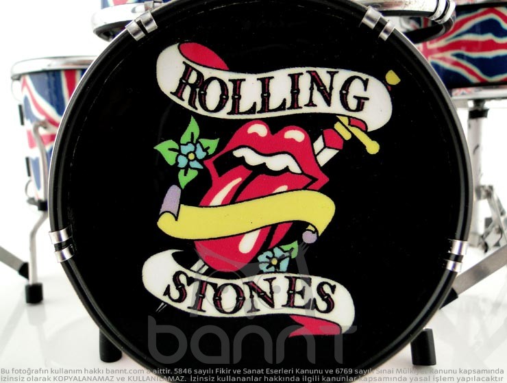 The Rolling Stones Mini Bateri Seti (Büyük Boy)