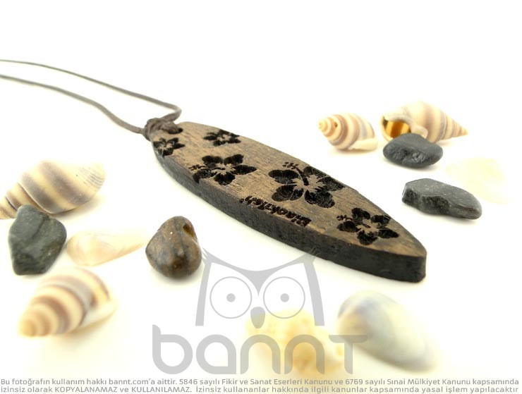 Surf Alaia Flower Ahşap Kolye Surf Alaia Flower Ahşap Kolye