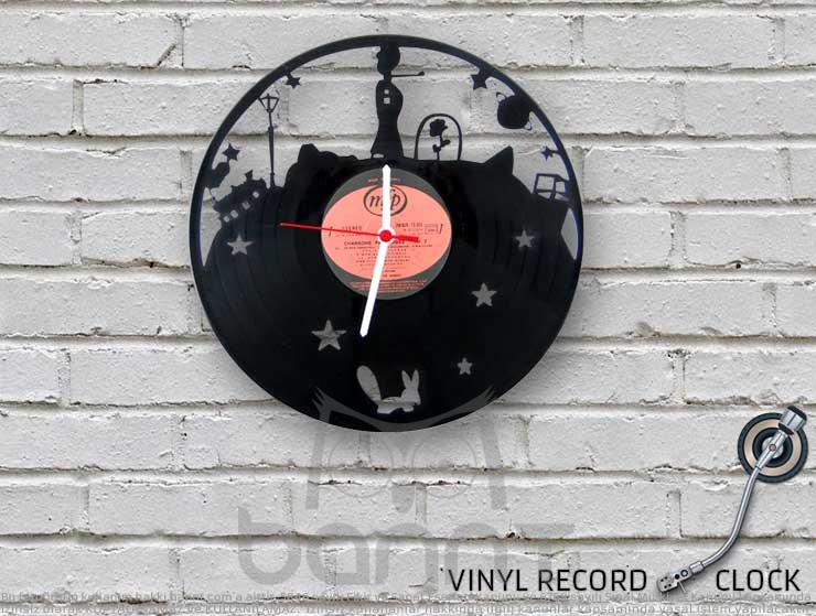 Küçük Prens Vinyl Record Duvar Saati