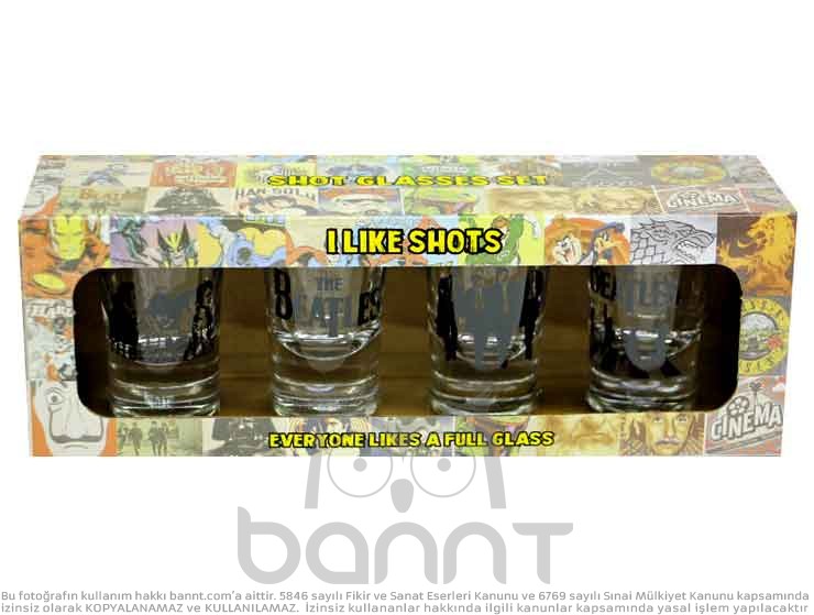 Beatles Shot Bardak Takımı Beatles Shot Bardak Takımı