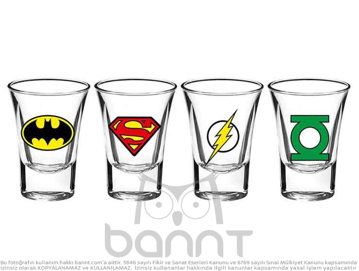 DC Comics Shot Bardak Takımı DC Comics Shot Bardak Takımı