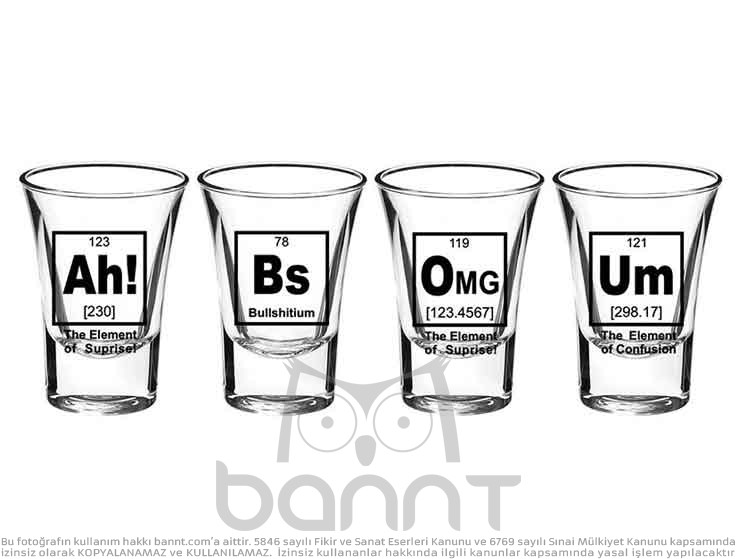 Elements Shot Bardak Takımı Elements Shot Bardak Takımı