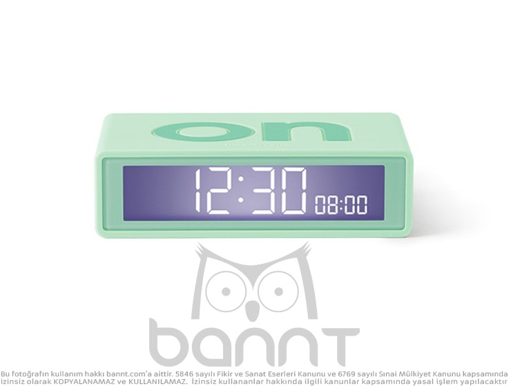 Lexon Flip Mini Alarm Saat (Yeşil)