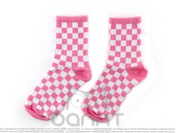 Damalı Çorap (Pembe)