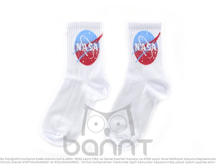 Nasa Çorap (Beyaz)