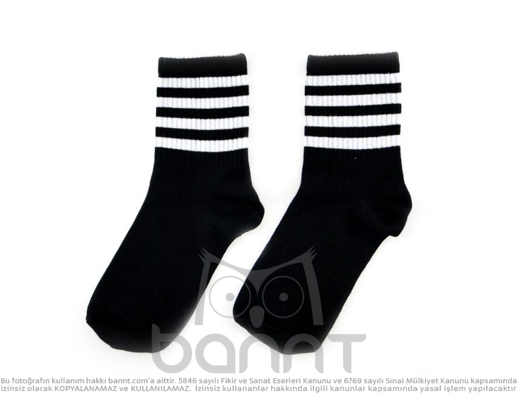 Siyah Tenis Çorap