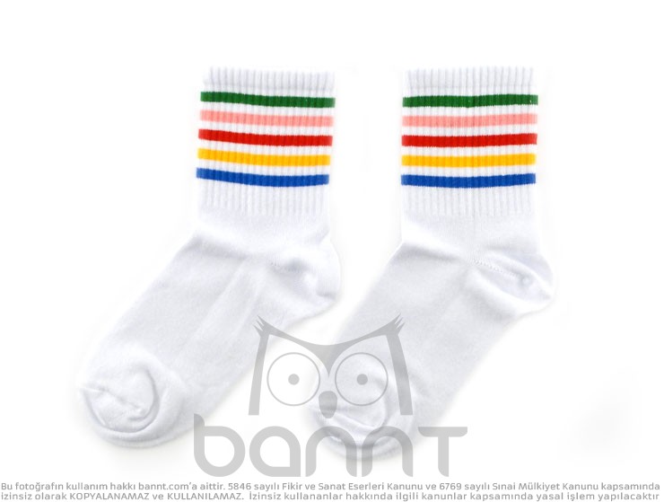 Rainbow Tenis Çorap