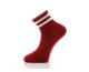 Çizgili Tenis Çorap (Kırmızı)