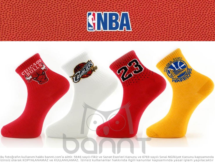 NBA 4'lü Çorap Seti