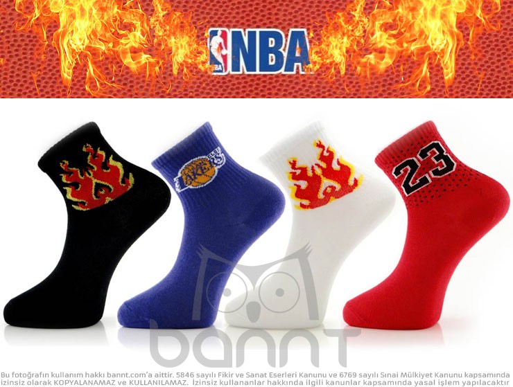 NBA Fire 4'lü Çorap Seti