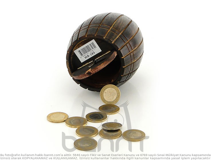 Ahşap Fıçı Kumbara (Küçük Boy) Ahşap Fıçı Kumbara (Küçük Boy)