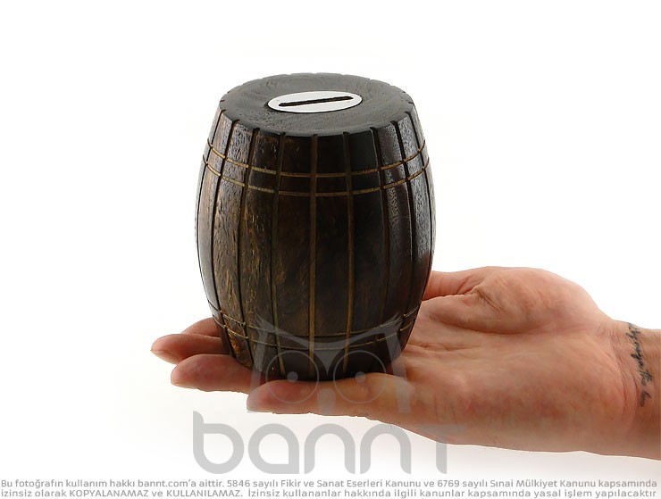 Ahşap Fıçı Kumbara (Küçük Boy) Ahşap Fıçı Kumbara (Küçük Boy)