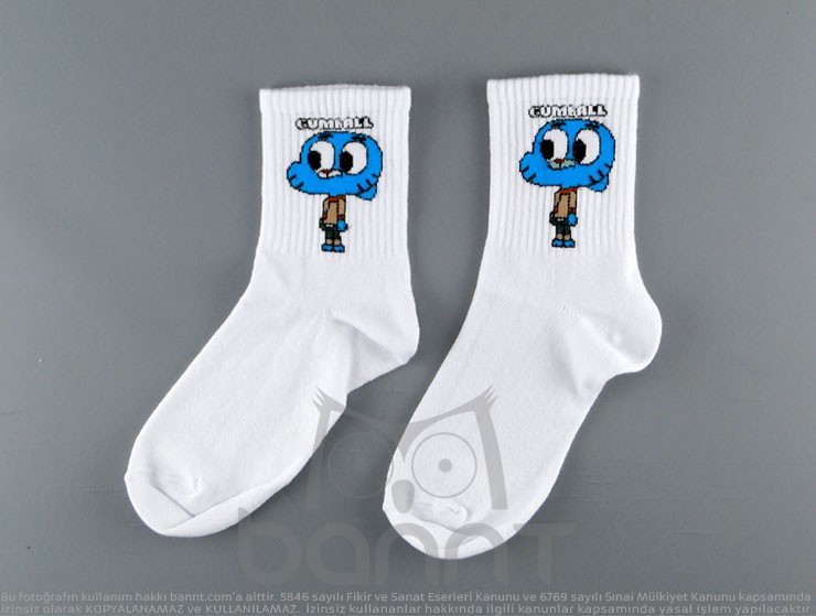 Gumball Çorap (Beyaz)