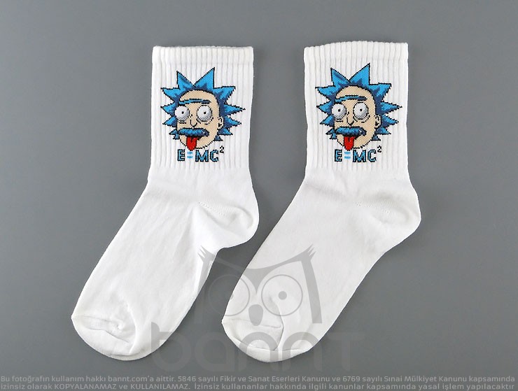 Einstein Çorap (Beyaz)