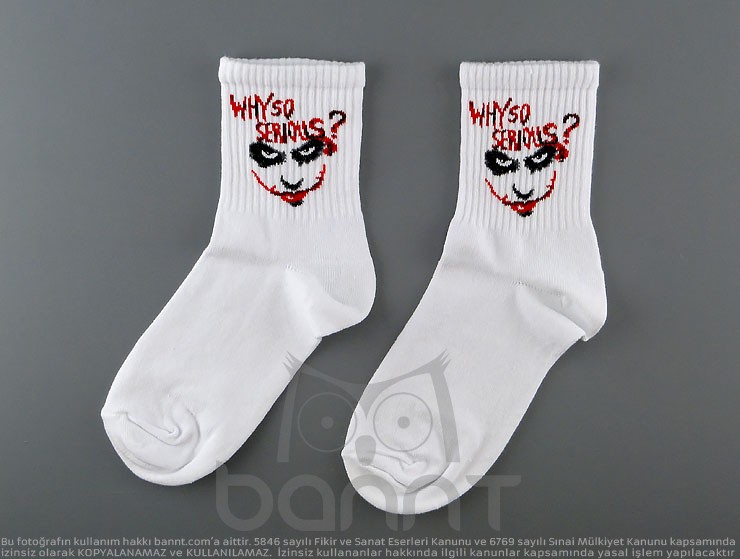 Joker Çorap (Beyaz)