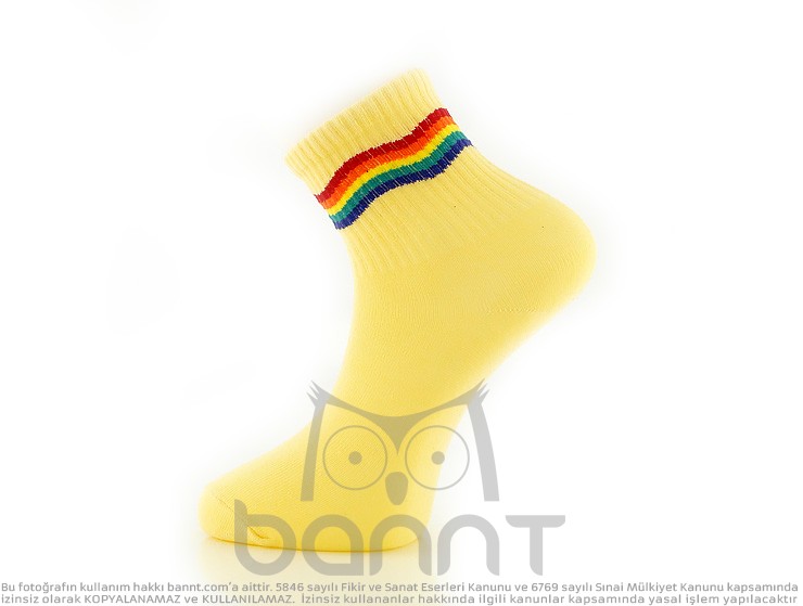Rainbow Çorap (Sarı)