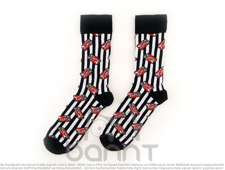 Pop Zebra Çorap