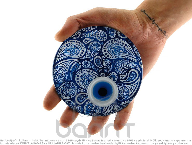 Mandala Masa Üstü Füzyon Cam Nazarlık 12cm Mandala Masa Üstü Füzyon Cam Nazarlık 12cm