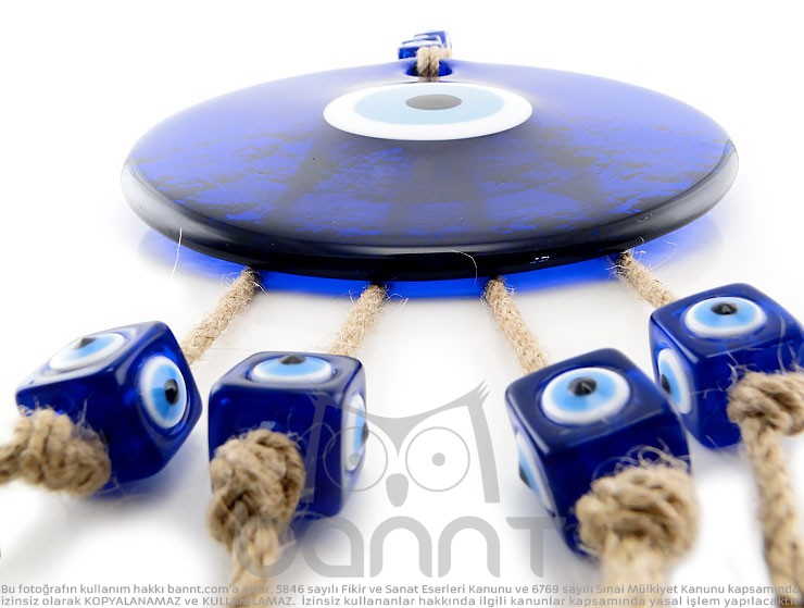 Makrome Örgülü Nazar Boncuğu 18cm Makrome Örgülü Nazar Boncuğu 18cm