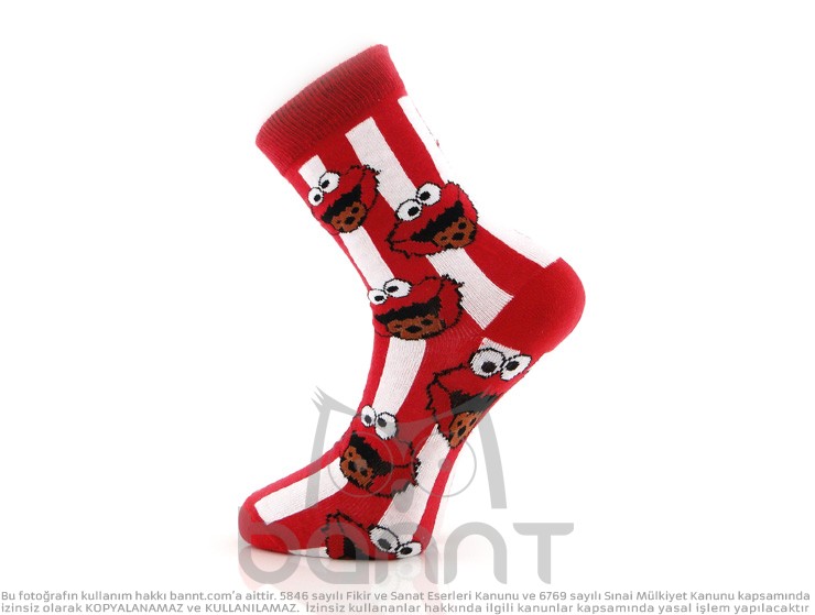 Kurabiye Canavarı Çorap (Kırmızı)