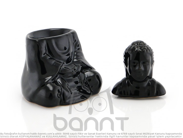 Buda Lotus Buhurdan (Siyah)