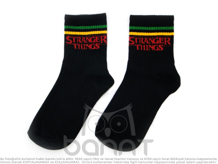 Stranger Things Çorap (Siyah)