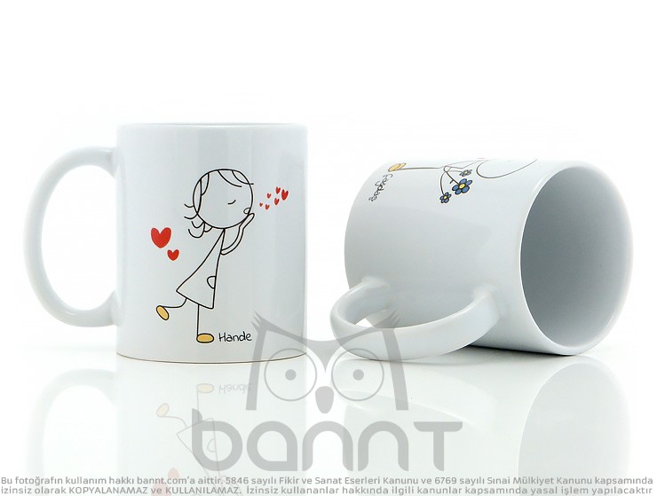 Aşık Sevgili Kupa Bardak Seti