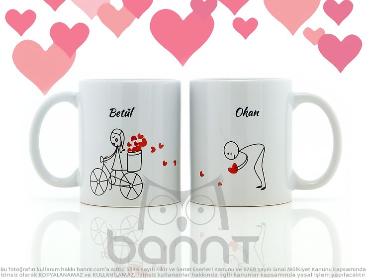 Sevgili Kupa Bardak Seti