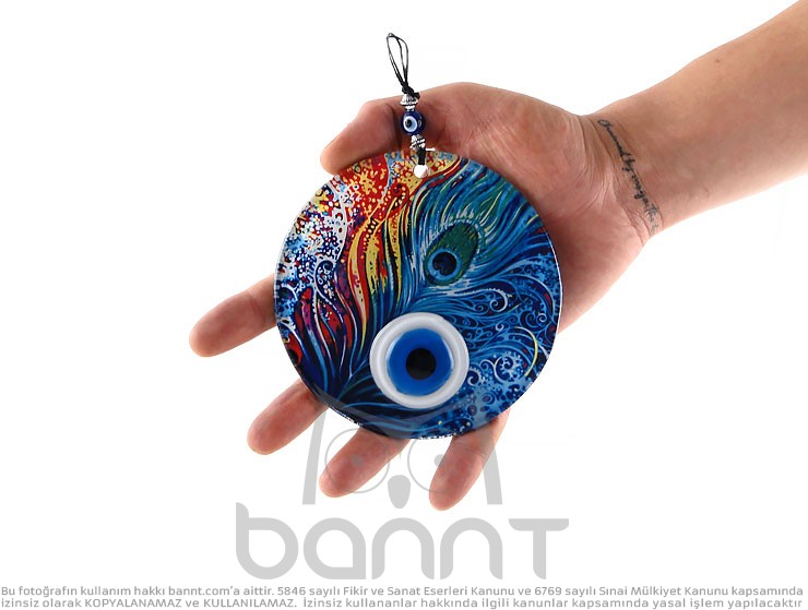 Göz Füzyon Cam Nazar Boncuğu 12cm Göz Füzyon Cam Nazar Boncuğu 12cm