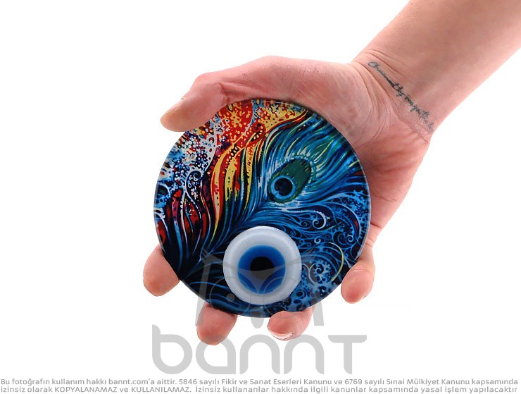 Göz Masa Üstü Füzyon Cam Nazarlık 12cm Göz Masa Üstü Füzyon Cam Nazarlık 12cm