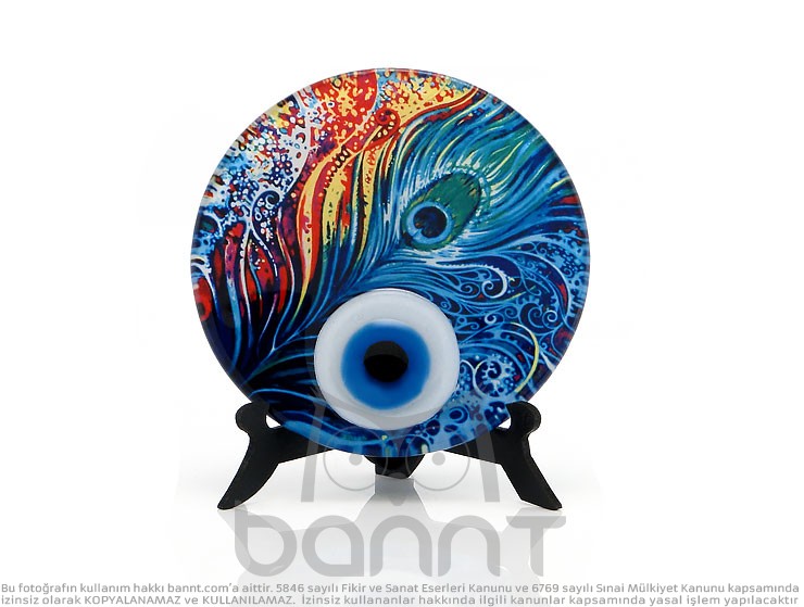 Göz Masa Üstü Füzyon Cam Nazarlık 12cm Göz Masa Üstü Füzyon Cam Nazarlık 12cm