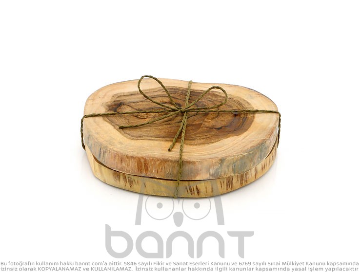 Natural Ahşap Bardak Altlığı Takımı Natural Ahşap Bardak Altlığı Takımı