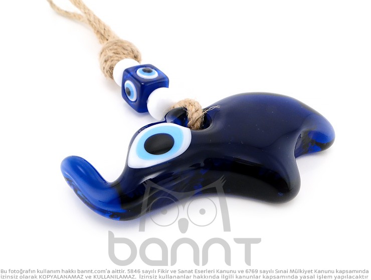 Sicim Askılı Fil Nazar Boncuğu