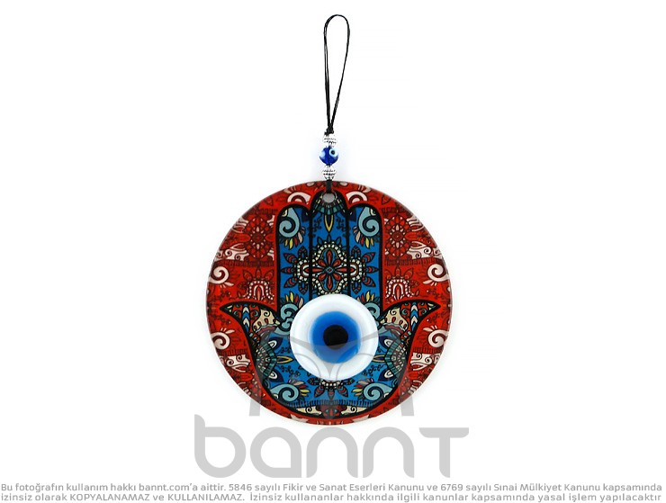 Fatma Ana Eli Füzyon Cam Nazar Boncuğu 12cm Fatma Ana Eli Füzyon Cam Nazar Boncuğu 12cm