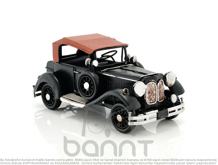 Klasik Metal Araba (Siyah)