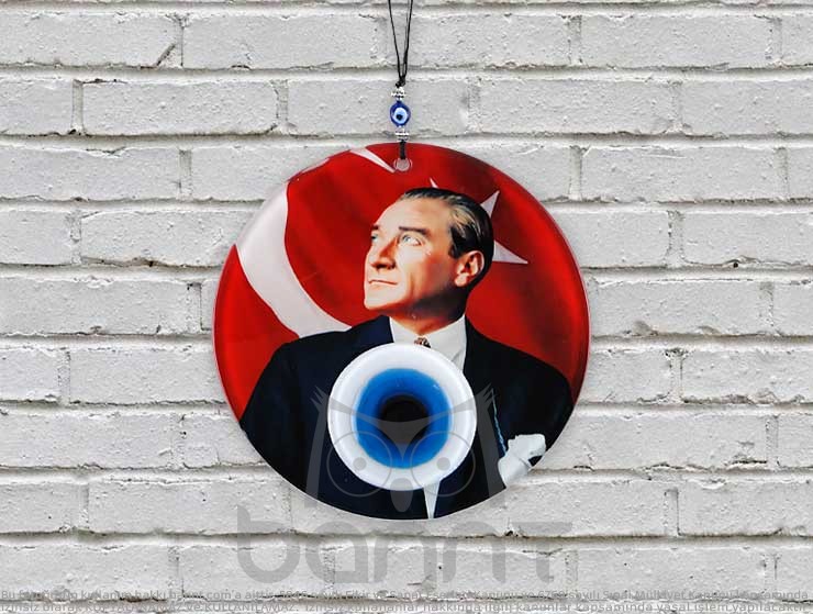 Atatürk Füzyon Cam Nazar Boncuğu