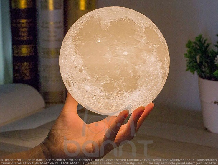 Şarjlı 3D Dokunmatik Ay Işığı Lamba Şarjlı 3D Dokunmatik Ay Işığı Lamba