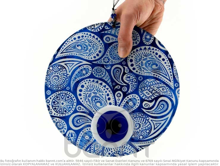 Mandala Füzyon Cam Nazar Boncuğu 23cm Mandala Füzyon Cam Nazar Boncuğu 23cm